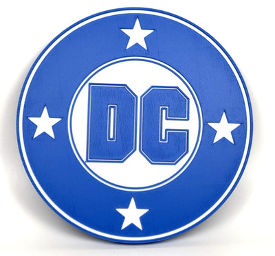 DC Comics Logo Sign - 6'' Wall / Shelf DC Universe Insignia Inspired Display