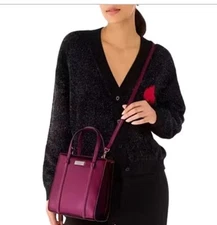 Kate Spade Kenzie Small Tote Bag Dark Raspberry NWT W/ Wallet