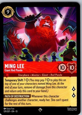 Ming Lee - Giant Red Panda 129/204 Attack of the Vine! NM