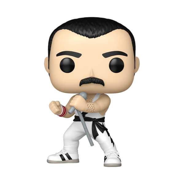 Funko Pop Rocks: Queen - Freddie Mercury (White Singlet) - Figur #496 - Neu &-image