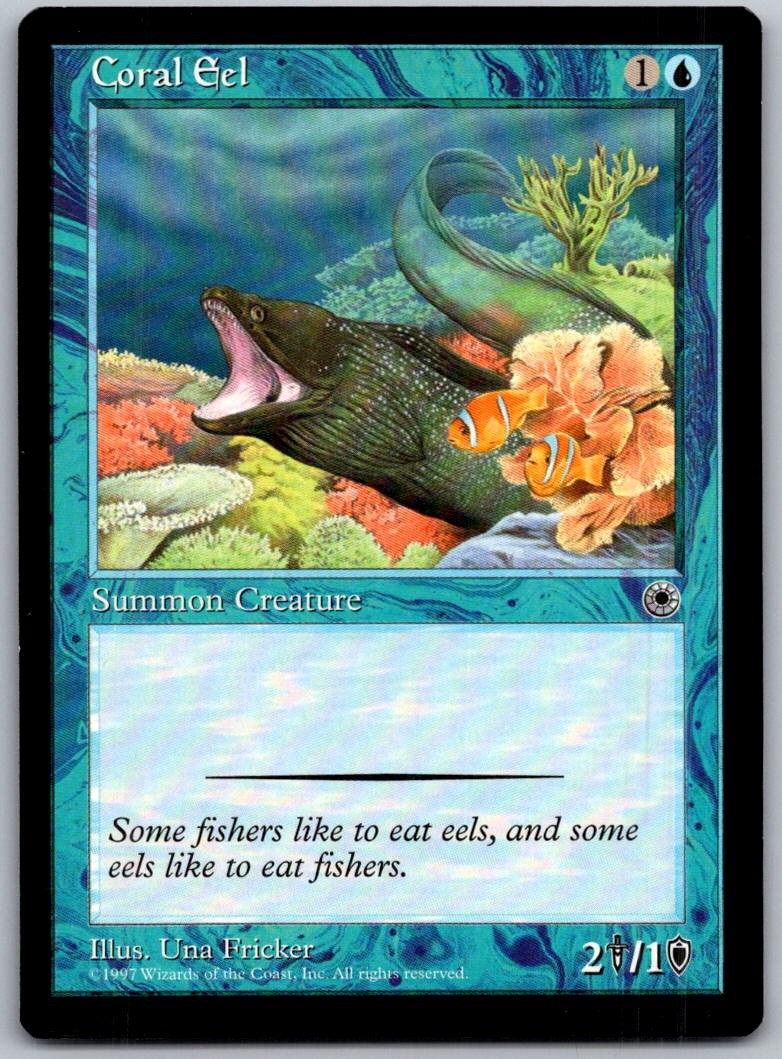 Coral Eel Common Portal Magic: The Gathering Lightly Played