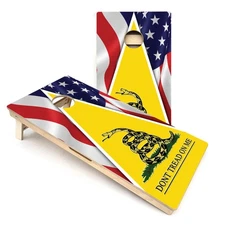 Triangle Cornhole Boards Baltic Birch Foldable Legs UV Finish Regulation