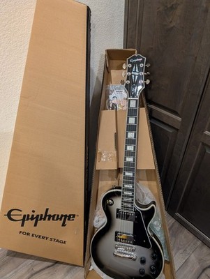 Epiphone Les Paul Custom Guitar Center Exclusive Silverburst Guitar  NICE