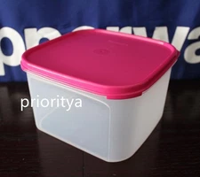 Tupperware Modular Mates 11 Cups / 2.6L Square Container #2 Pink Seal New
