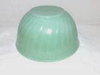 VTG Jadeite Mixing Bowl Green Swirl Glass FireKing Oven Ware 9" No Signs of Use