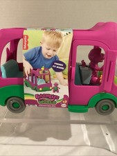 Fisher Price Barney  s World Adventures Bus w/ Barney Figure New
