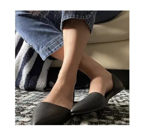 Native Audrey Jiffy Black Waterproof Lightweight Flats New In Box Size 9 - Picture 3 of 10