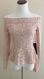 bcbg cold shoulder peplum top