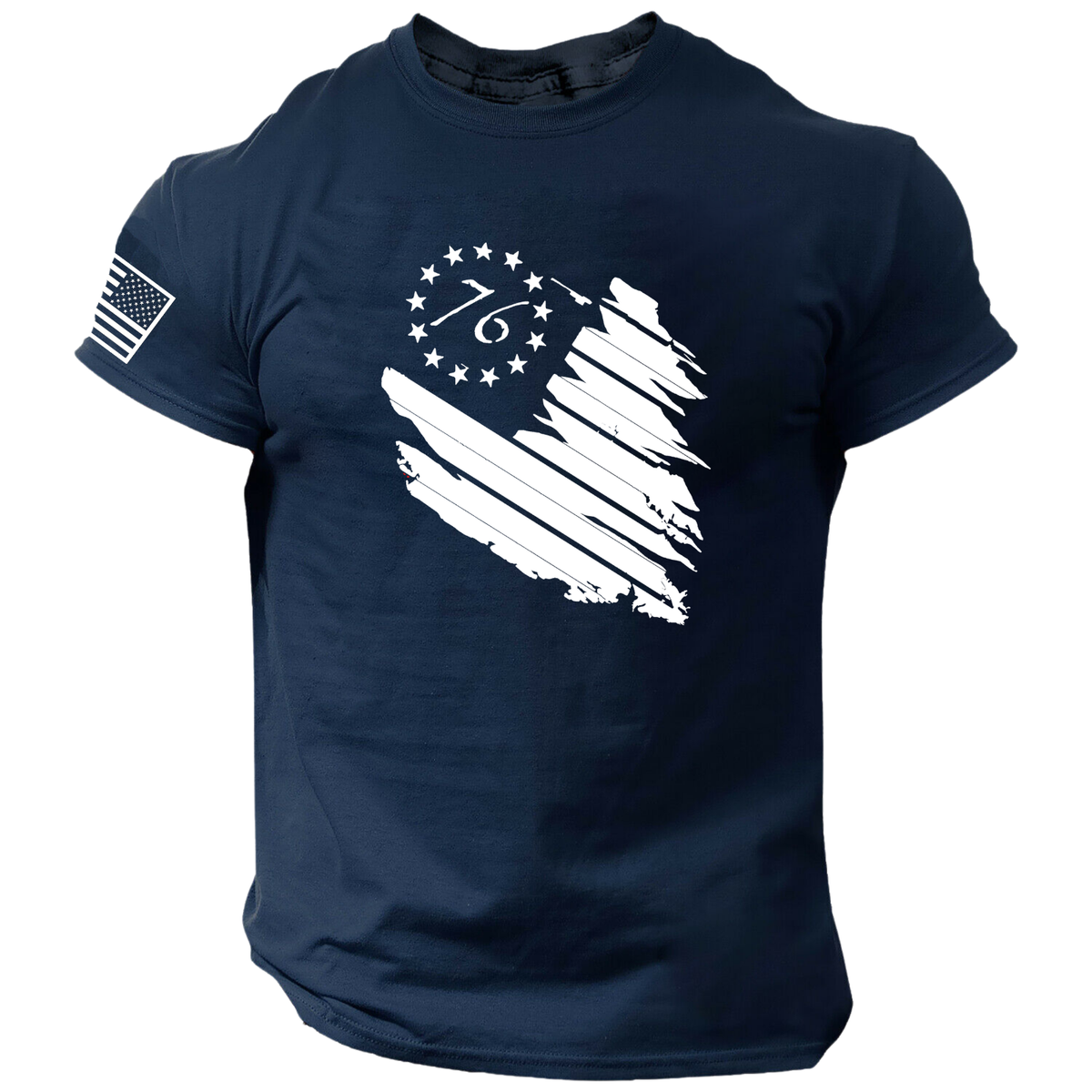 America Betsy Ross Flag 1776 Vintage Distressed T-Shirt America Betsy Ross Flag 1776 Vintage Distressed T-Shirt