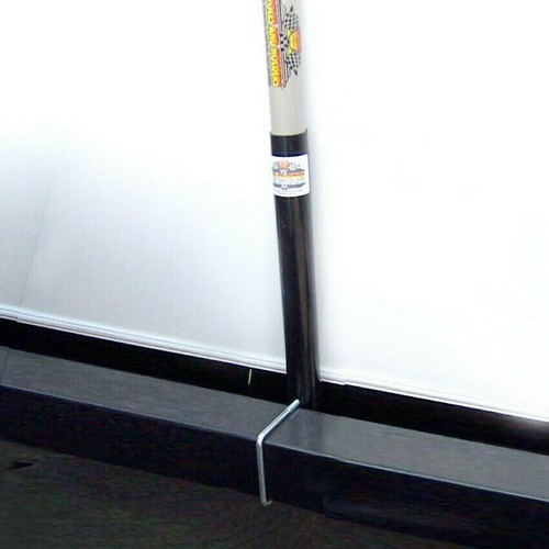 BLACK BUMPER FRAME MOUNT-16 w/ 4 INCH U BOLT 1.65" diameter fits 16FT flag pole - Picture 3 of 6