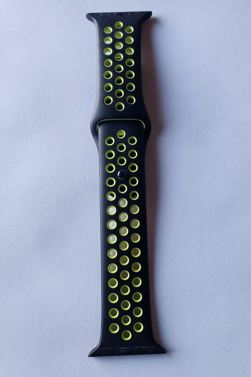 Genuine Apple Watch BLACK VOLT Nike Sport Band 44mm LARGE M L in Bulk Packaging