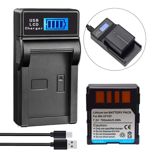 BN-VF707U BN-VF707 BNVF707U Battery or charger for JVC GR-D244 MINI-DV Camcorder - Picture 27 of 47