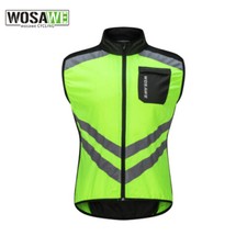 WOSAWE Hi-Vis Reflective Motorcycle Vest Motor Waistcoat Jacket MTB Cycling Tops