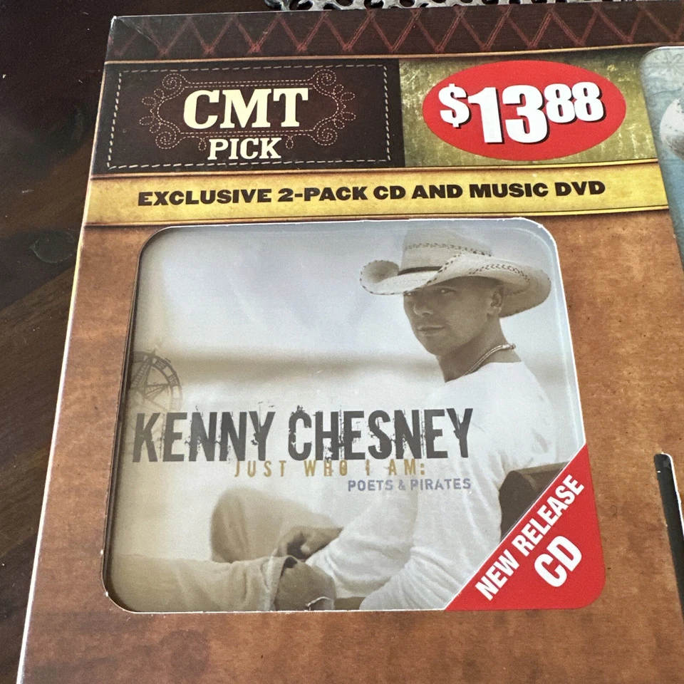 Kenny Chesney CMT Pick CD Music DVD 2 Pack Just Who I Am NEW Sealed Foto 2 de 4