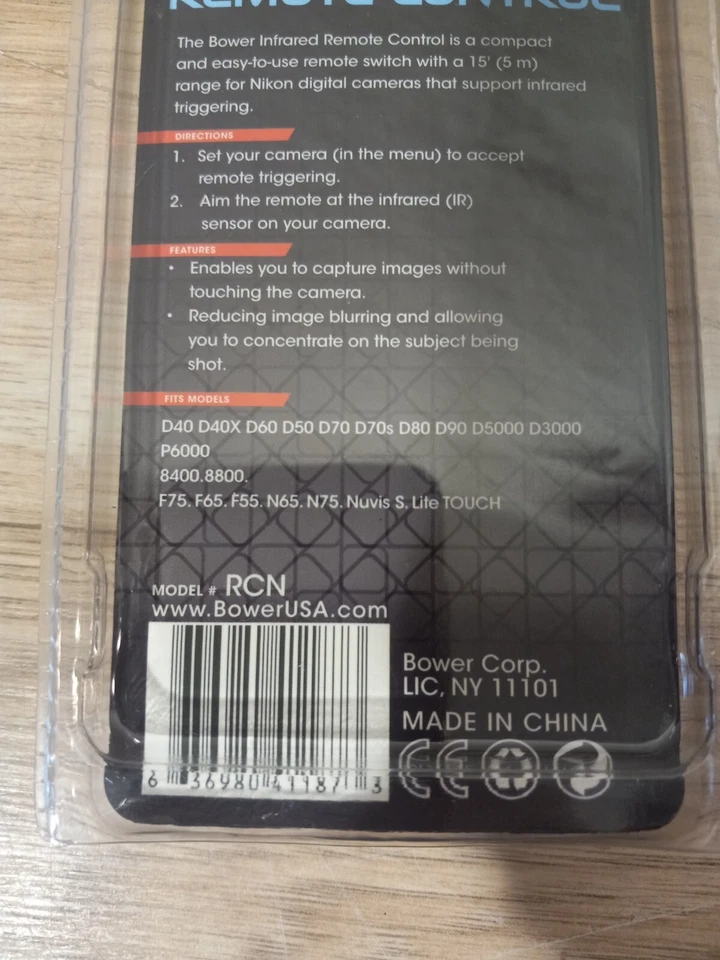 Bower RCN Infrared Remote Control fits Nikon Digital Cameras - Image 3 of 4