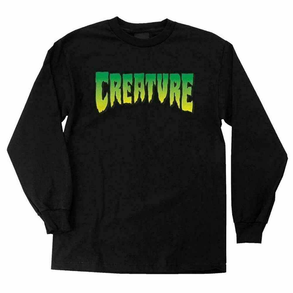 希少2XL NHSタグ クリーチャー ロンT スミ黒 Creature スケート CREATURE Long Sleeve T-Shirts for Men for sale | eBay