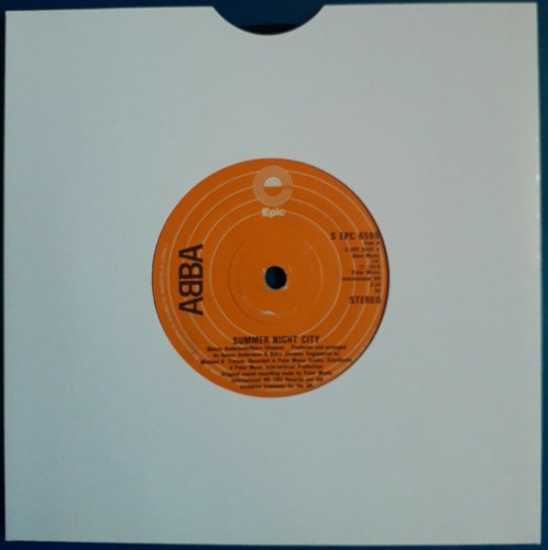 ABBA - SUMMER NIGHT CITY / MEDLEY : ORIGINAL UK 7'' vinyl single