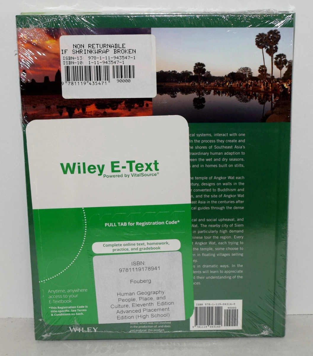 Human Geography Textbook Wiley