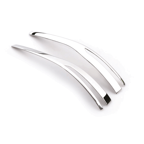 For Cadillac XTS 2013-2019 Chrome Steel Exterior Rear View Mirror Strip Trim - Picture 4 of 5