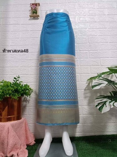 LAOS/THAI SILK SARONG SKIRT WAIST ONE SIZE WRAP AROUND/LENGTH 34/35" - Picture 83 of 117