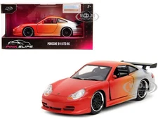 PORSCHE 911 GT3 RS ORANGE & SILVER 1/32 DIECAST MODEL CAR BY JADA 34663