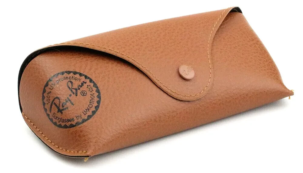 Ray-Ban Brown Textured Sunglasses Pouch with Wayfair Frames Ray-Ban Original Wayfarer Classic L (50 - 22) with Brown  main image 3