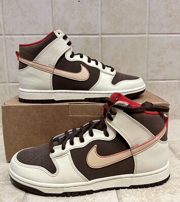 Nike Dunk Hi Retro SE Barque Brown Sesame Sneakers Replacement Box Mens Sz 11