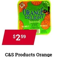 C S Products ORANGE DELIGHT Suet 11.75 oz. Assorted Species Wild Bird Food 12529