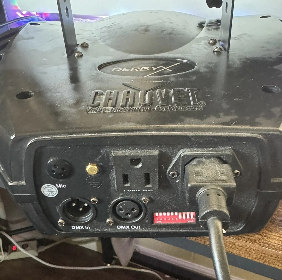 CHAUVET Derby X Black RGB LED Chase Beam Professional DJ Club Fixture - Image 3 of 4