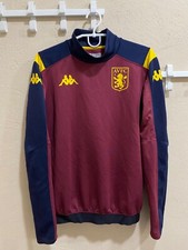 Aston Villa Training Football Track Sweatshirt Kappa Soccer Size M