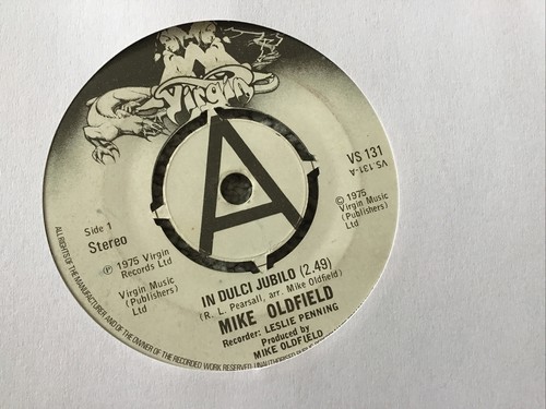 Mike Oldfield In Dulci Jubilo -7" Vinyl Single Record 1975 - Picture 2 of 6