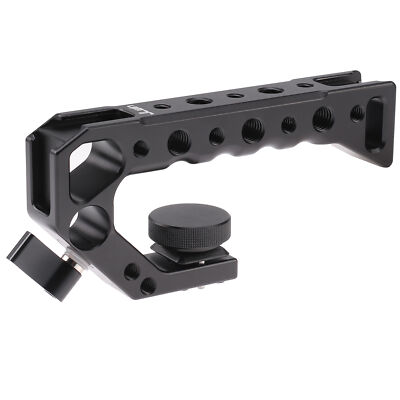 US Camera Aluminum Top Handle Grip w/ Arri Locating Cold Shoe 1/4'' 3/8'' Mounting