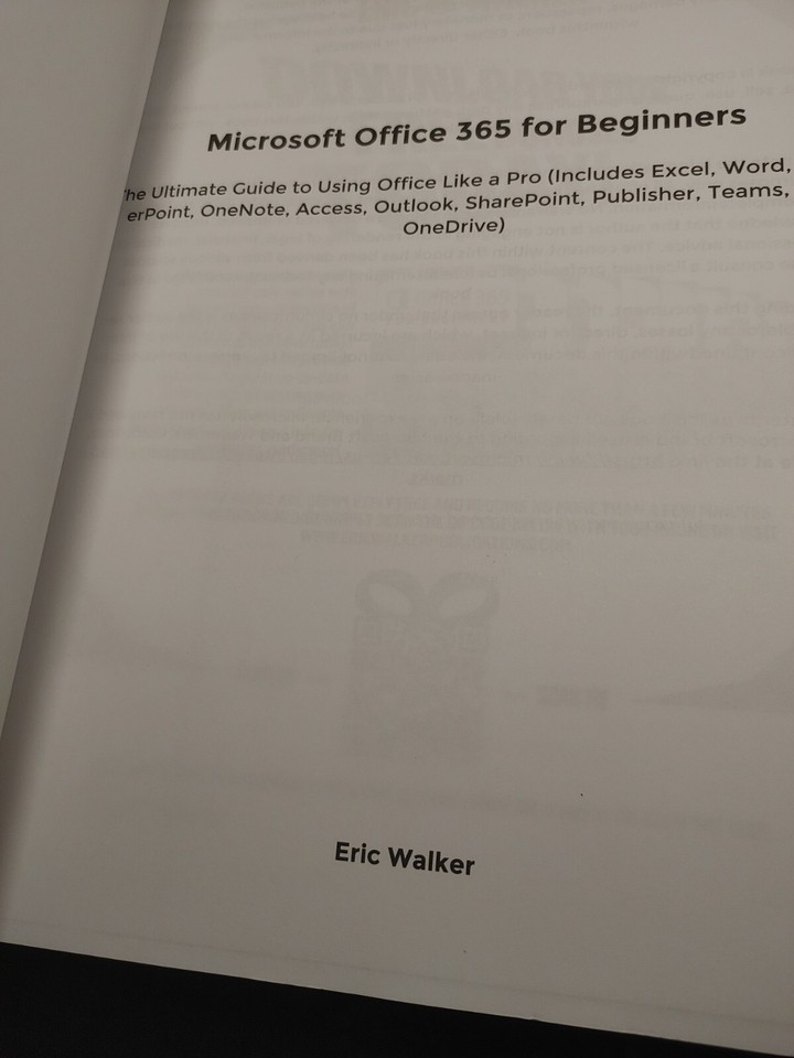 Microsoft Office 365 for Beginners 2023 - 11 Books In 1 Free Shipping ...