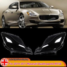 PAIR FOR MASERATI QUATTROPORTE M156 HEADLAMP HEADLIGHT LENS COVER 2014-2017