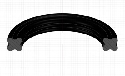 2-211/Q - 13/16'' X 1-1/16'' X 1/8'' Quad O-Ring