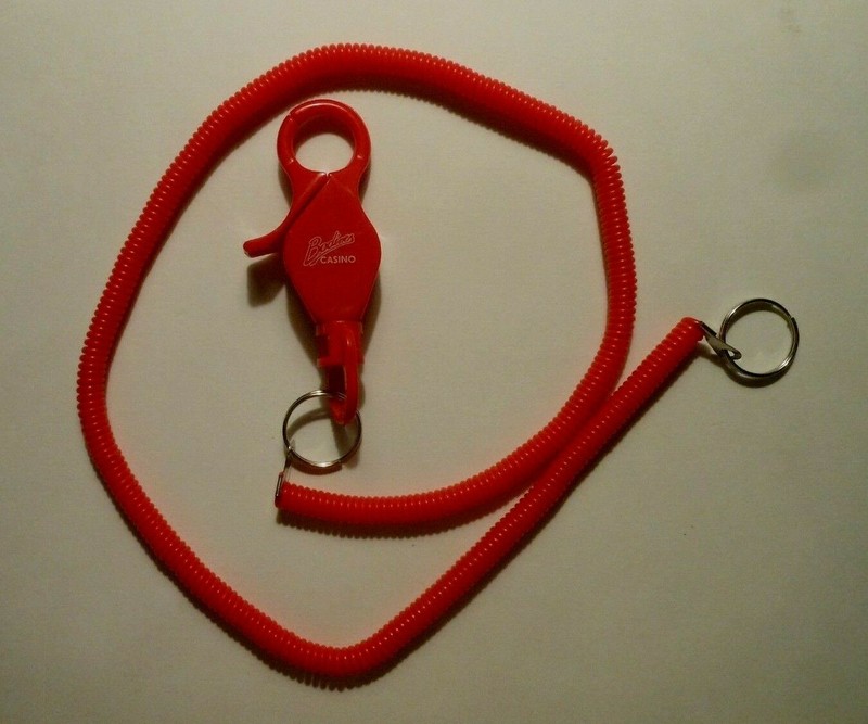 CASINO PLAYERS SLOT CARD BUNGEE CORD, LEASH, BODINES CASINO CARSON CITY, NEVADA 