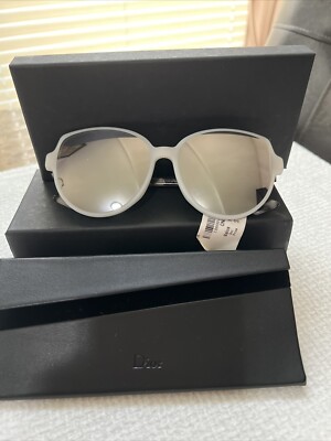 NEW CHRISTIAN DIOR CRD SUN DIORBIANCA White Mirrored  display picture 2