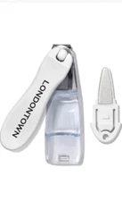 LONDONTOWN Flex Cut Nail Clippers, W/ Nail File, 360° Degree Rotating Swivel 