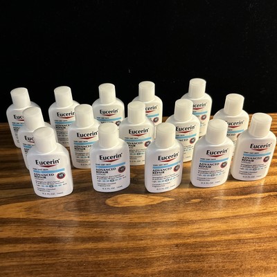 15 Eucerin ADVANCED REPAIR Very Dry Skin Lotion .5 Trial Sizes