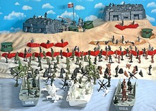 WWII D-Day Playset - 54mm Plastic Toy Soldiers - 278 pieces 
