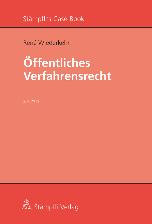Thumbnail - René Wiederkehr / Öffentliches Verfahrensrecht