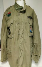 USAF Era Wind Resistant Coat Med-Long OG-107 W Patches
