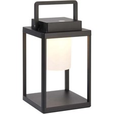 Matt Black & Diffused Lamp USB Chargeable LED Lantern IP44 Outdoor Table Light
