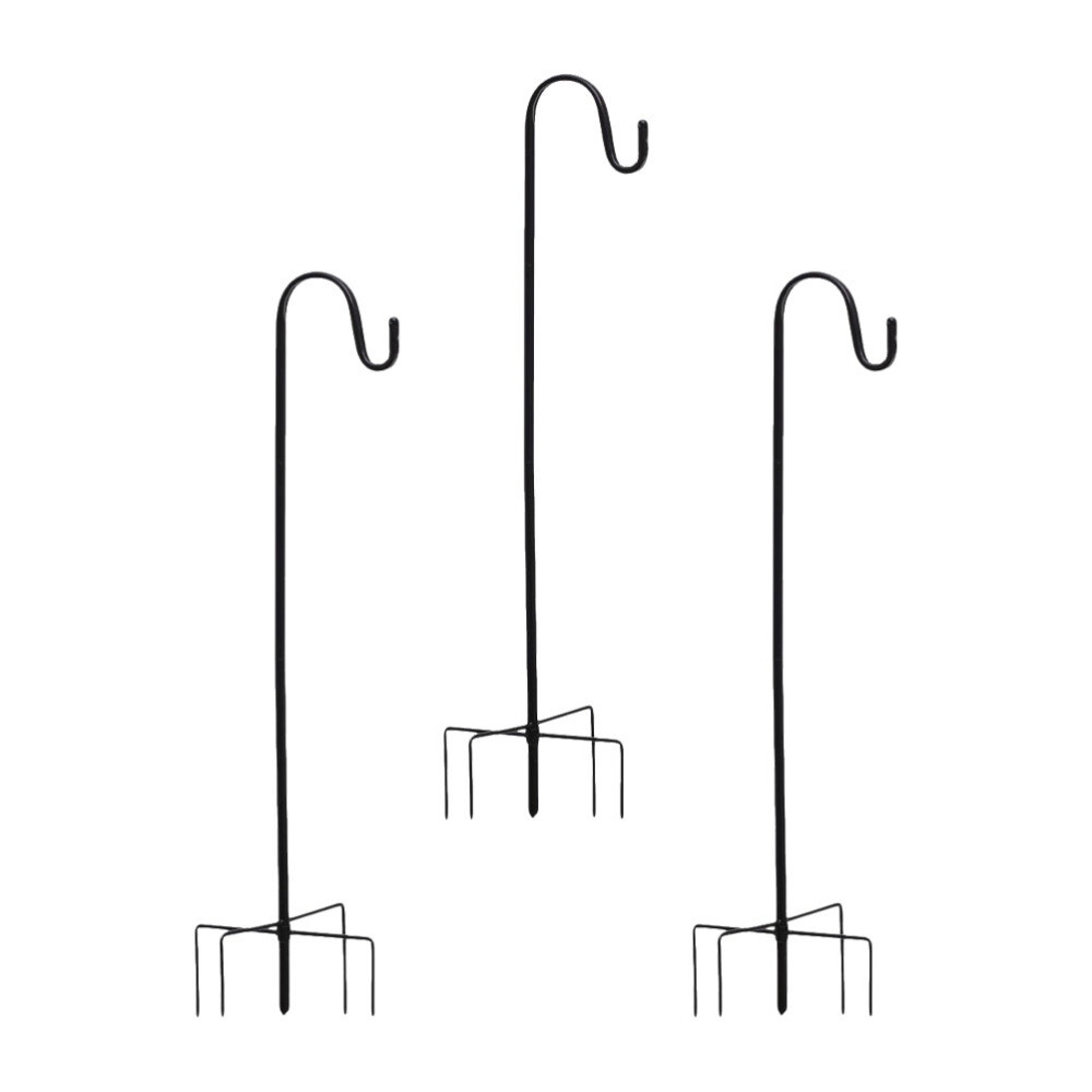 3pcs Shepherd Hook Garden Stake Hooks for Lanterns & Bird Feeders eBay