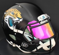 JACKSONVILLE JAGUARS NFL Football Helmet with REVO PRISMATIC Visor / Eye Shield