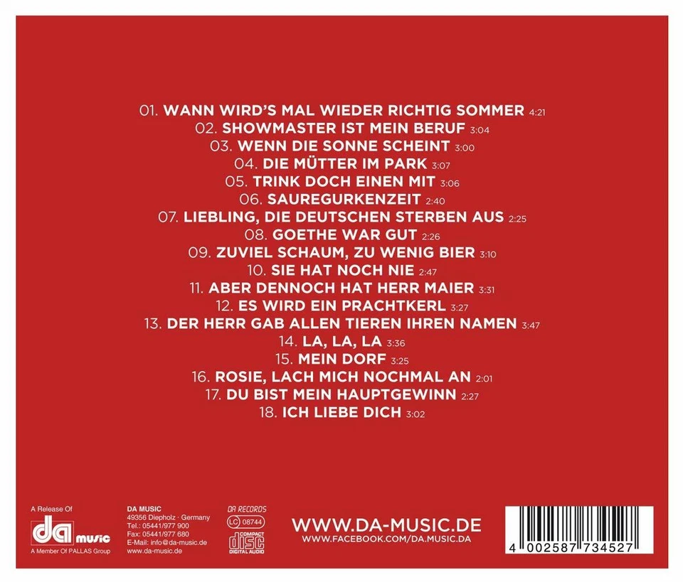 Rudi Carrell CD Lieblingsschlager Größte Erfolge Besten 18 Hits Goethe war gut - Bild 2 von 2