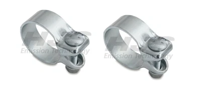 2x HJS Auspuffschelle Breitbandschelle Schelle Typ VAG Ø 55 mm u.a. für AUDI/VW - Bild 1 von 4