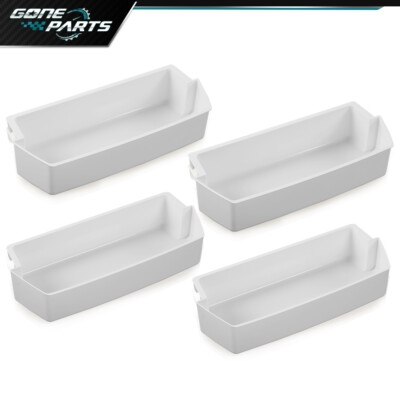 #ad 4 Packs White Shelf Bin Compatible with Kenmore Whirlpool Refrigerator $31.45