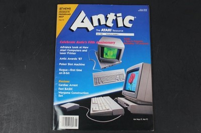 Antic Magazine May 1987 Atari Resource 5th Anniversary Computers Tech  Vintage