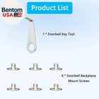 6Pcs Doorbell Replacement Screws Compatible with Blink/Ring Doorbell, Video Door
